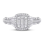 The Dazzling Baguette Diamond Square Cluster Ring - Splendid Jewellery