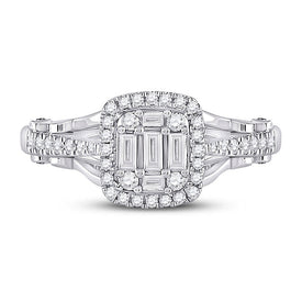 The Dazzling Baguette Diamond Square Cluster Ring - Splendid Jewellery