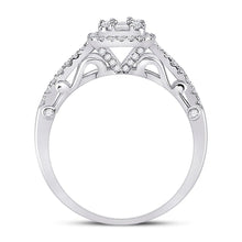 Load image into Gallery viewer, The Dazzling Baguette Diamond Square Cluster Ring - Side View