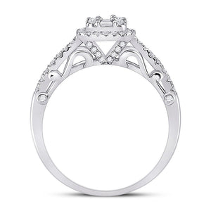 The Dazzling Baguette Diamond Square Cluster Ring - Splendid Jewellery