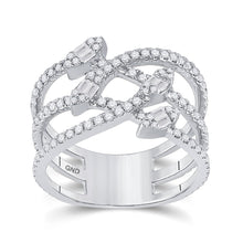 Load image into Gallery viewer, The Dazzling Diamond Elegance Ring - Top View