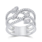 The Dazzling Diamond Elegance Ring - Top View