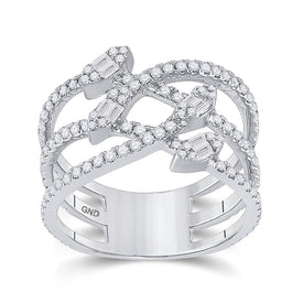The Dazzling Diamond Elegance Ring - Top View