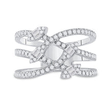 Load image into Gallery viewer, The Dazzling Diamond Elegance Ring - Front View