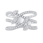 The Dazzling Diamond Elegance Ring - Front View