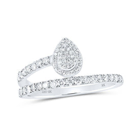 The Dazzling Teardrop Diamond Fashion Ring - Splendid Jewellery