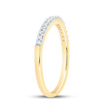 Load image into Gallery viewer, The Eternal Love 10kt Yellow Gold Womens Round Diamond Wedding Contoured Band - Splendid Jewellery