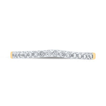 Load image into Gallery viewer, The Eternal Love 10kt Yellow Gold Womens Round Diamond Wedding Contoured Band - Splendid Jewellery