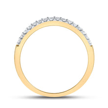 Load image into Gallery viewer, The Eternal Love 10kt Yellow Gold Womens Round Diamond Wedding Contoured Band - Splendid Jewellery