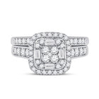 The Eternal Sparkle Diamond Wedding Ring Set - Front View