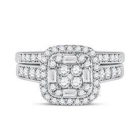 The Eternal Sparkle Diamond Wedding Ring Set - Front View