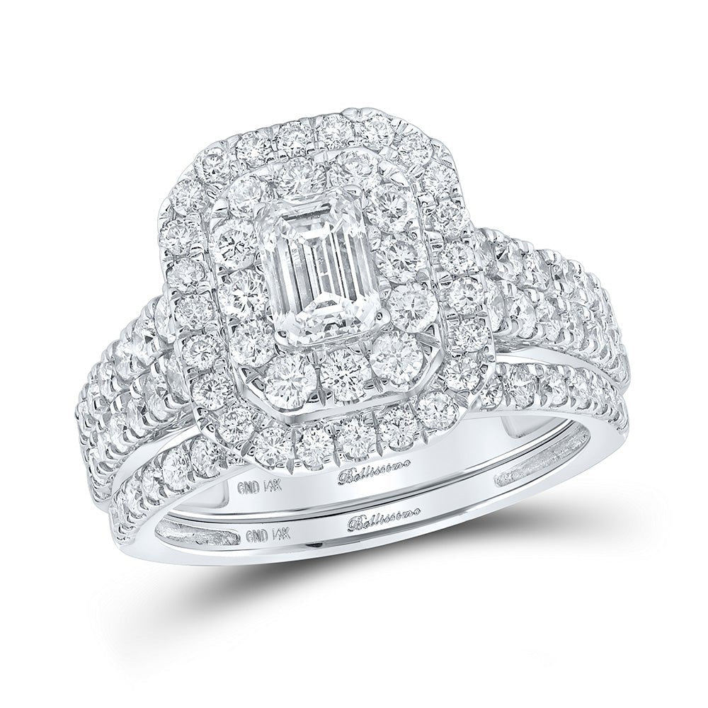 The Majestic Emerald Brilliance Wedding Ring Set - Splendid Jewellery