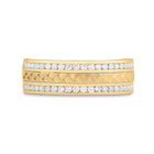 The Mesmerizing 14kt Yellow Gold Braided Band Diamond Wedding Ring - 1/2 Cttw - Splendid Jewellery