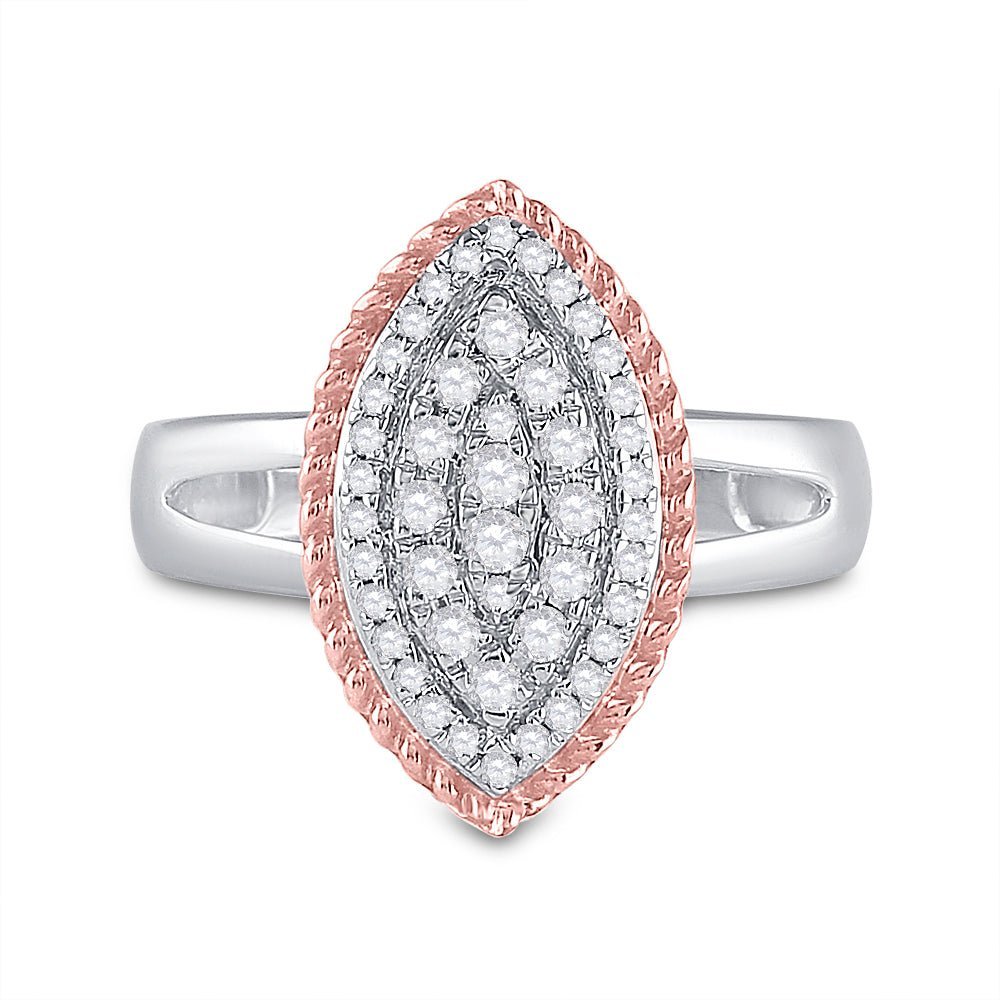 The Mesmerizing Marquise Diamond Cluster Ring - Splendid Jewellery