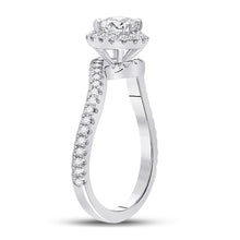 Load image into Gallery viewer, The Princess Splendor 1 Carat Diamond Halo Bridal Wedding Engagement Ring - Splendid Jewellery