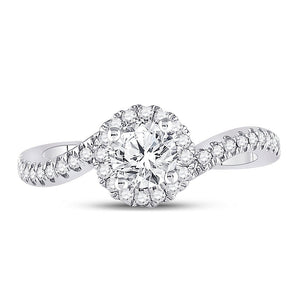 The Princess Splendor 1 Carat Diamond Halo Bridal Wedding Engagement Ring - Splendid Jewellery