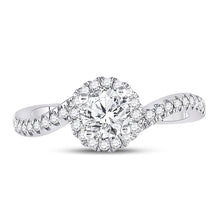 Load image into Gallery viewer, The Princess Splendor 1 Carat Diamond Halo Bridal Wedding Engagement Ring - Splendid Jewellery