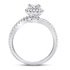 The Princess Splendor 1 Carat Diamond Halo Bridal Wedding Engagement Ring - Splendid Jewellery