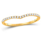 The Radiant Diamond Chevron Stackable Band - Splendid Jewellery