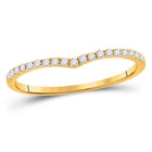 The Radiant Diamond Chevron Stackable Band - Splendid Jewellery