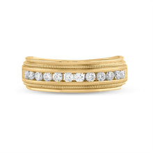 Load image into Gallery viewer, The Radiant Embrace Diamond Wedding Band - Front View
