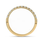 The Radiant Harmony 14kt Yellow Gold Men's Round Diamond Wedding Single Row Band Ring 1/2 Cttw - Splendid Jewellery