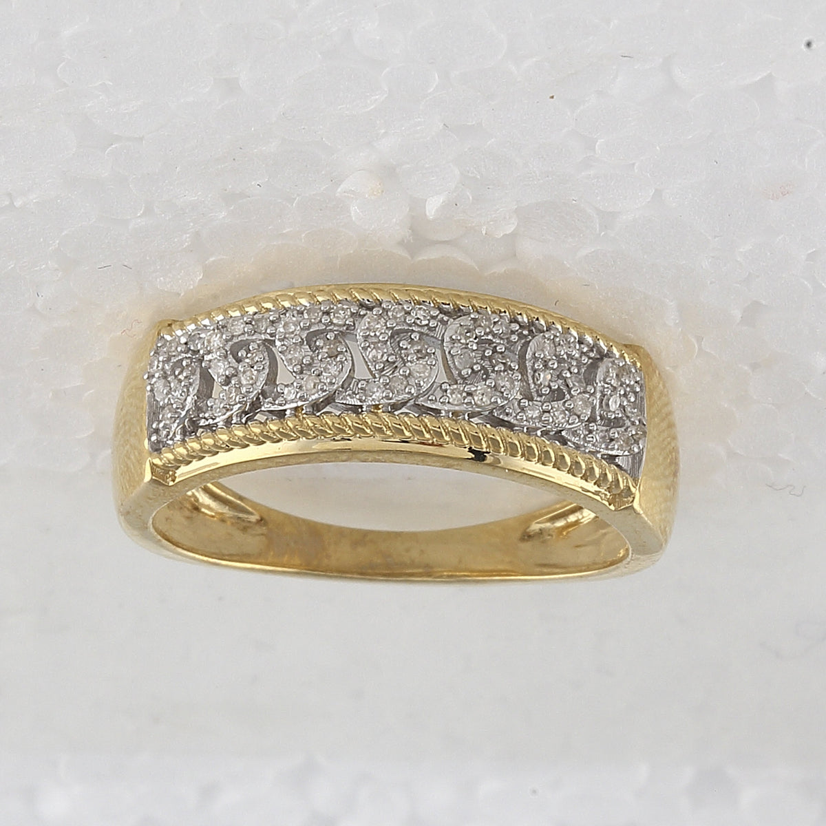 The Radiant Love 10kt Yellow Gold His Hers Round Diamond Cluster Matching Wedding Set 5/8 Cttw - Splendid Jewellery