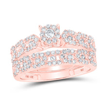 Load image into Gallery viewer, The Rose Radiance Diamond Wedding Set - Alternate view 3 from Splendid Jewellery