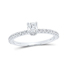 Load image into Gallery viewer, Timeless Beauty: 14kt White Gold Round Diamond Solitaire Bridal Wedding Engagement Ring 5/8 Cttw - Splendid Jewellery