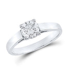 Timeless Brilliance: 14kt White Gold Round Diamond Solitaire Bridal Wedding Engagement Ring 1 Cttw - Splendid Jewellery