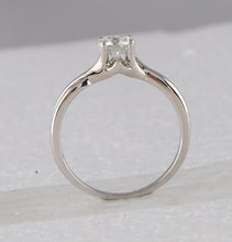 Load image into Gallery viewer, Timeless Love: 14kt White Gold Round Diamond Solitaire Bridal Wedding Engagement Ring - Second Side View