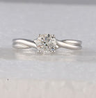 Timeless Love: 14kt White Gold Round Diamond Solitaire Bridal Wedding Engagement Ring - Splendid Jewellery