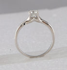 Timeless Love: 14kt White Gold Round Diamond Solitaire Bridal Wedding Engagement Ring - Splendid Jewellery