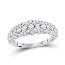 Load image into Gallery viewer, Triple Brilliance 1 Carat Diamond Band | 10kt White Gold Womens Anniversary Ring | Splendid Jewellery - Splendid Jewellery