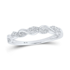 Twisted Brilliance Diamond Stackable Band - Splendid Jewellery