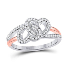 Load image into Gallery viewer, Two - Tone Diamond Heart Elegance Ring - Splendid Jewellery