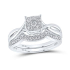 Enchanting Blossom Diamond Wedding Ring Band Set - Alternate view 1 from Splendid Jewellery