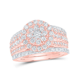 Enchanting Rose Gold Diamond Wedding Ring Set - A Captivating Symbol of Love and Elegance - Alternate view 1 from Splendid Jewellery