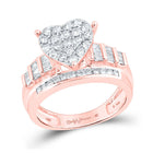 Romantic Rose Gold Heart Diamond Wedding Ring - Alternate view 1 from Splendid Jewellery