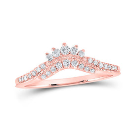 Romantic Rose Gold Diamond Wedding Band - Alternate view 1 from Splendid Jewellery