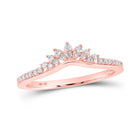 Radiant Rose Gold Diamond Wedding Band Brilliance - Alternate view 1 from Splendid Jewellery
