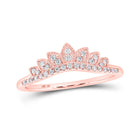 Radiant Rose Gold Diamond Enhancer Wedding Band - 1/6 Cttw - Alternate view 1 from Splendid Jewellery