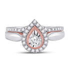 Enchanting Love Story | 10kt Two-tone Gold Diamond Bridal Wedding Ring Band Set 1/2 Cttw | Splendid Jewellery - Alternate view 2 from Splendid Jewellery