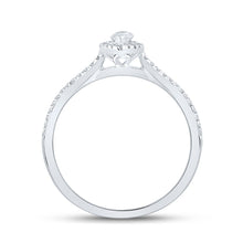 Load image into Gallery viewer, Enchanting Marquise Diamond Halo Bridal Wedding Ring - Alternate view 3 from Splendid Jewellery