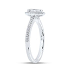 Enchanting Marquise Diamond Halo Bridal Wedding Ring - Alternate view 2 from Splendid Jewellery