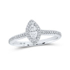 Enchanting Marquise Diamond Halo Bridal Wedding Ring - Alternate view 1 from Splendid Jewellery