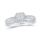 Eternal Love Princess Diamond Bridal Wedding Ring Set - Alternate view 1 from Splendid Jewellery