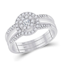 Load image into Gallery viewer, Eternal Love 10kt White Gold Diamond Bridal Wedding Ring Set - Alternate view 1 from Splendid Jewellery