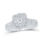 Eternal Radiance 10kt White Gold Diamond Bridal Wedding Ring Band Set - Alternate view 1 from Splendid Jewellery