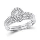 Eternal Brilliance | 10kt White Gold Round Diamond Bridal Wedding Ring Band Set 1/2 Cttw | Splendid Jewellery - Alternate view 1 from Splendid Jewellery